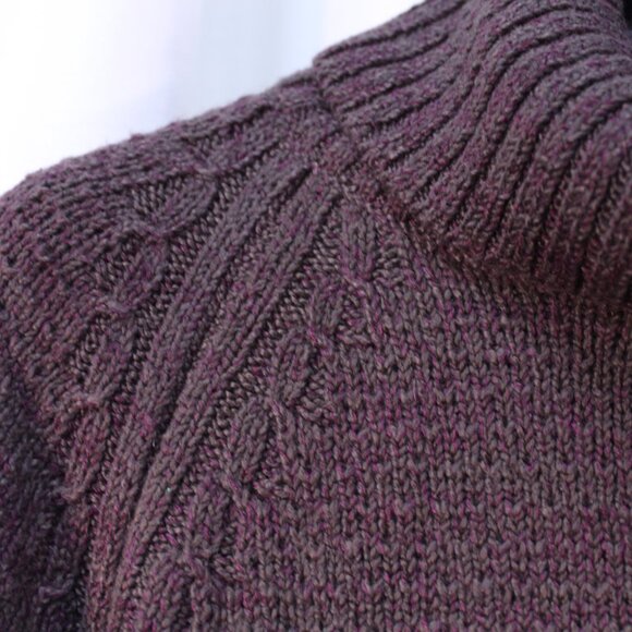 Peruvian Connection Dark Brown Cowl Neck Sweater - Picture 10 of 11